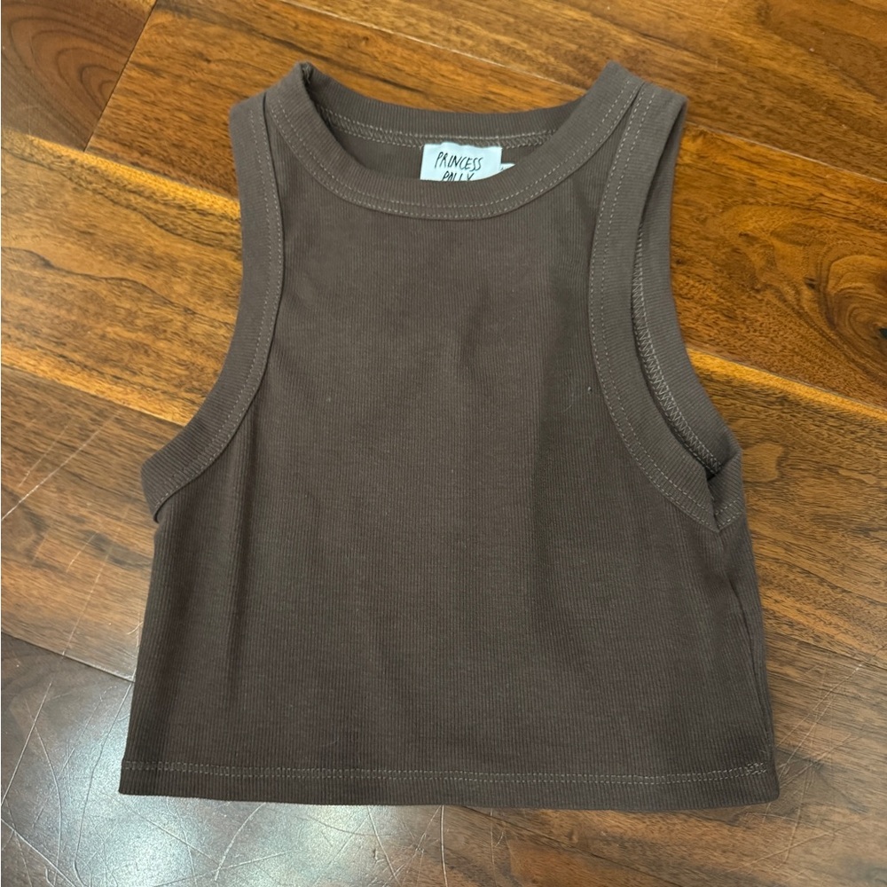 Princess Polly Chocolate Brown Tank Top
